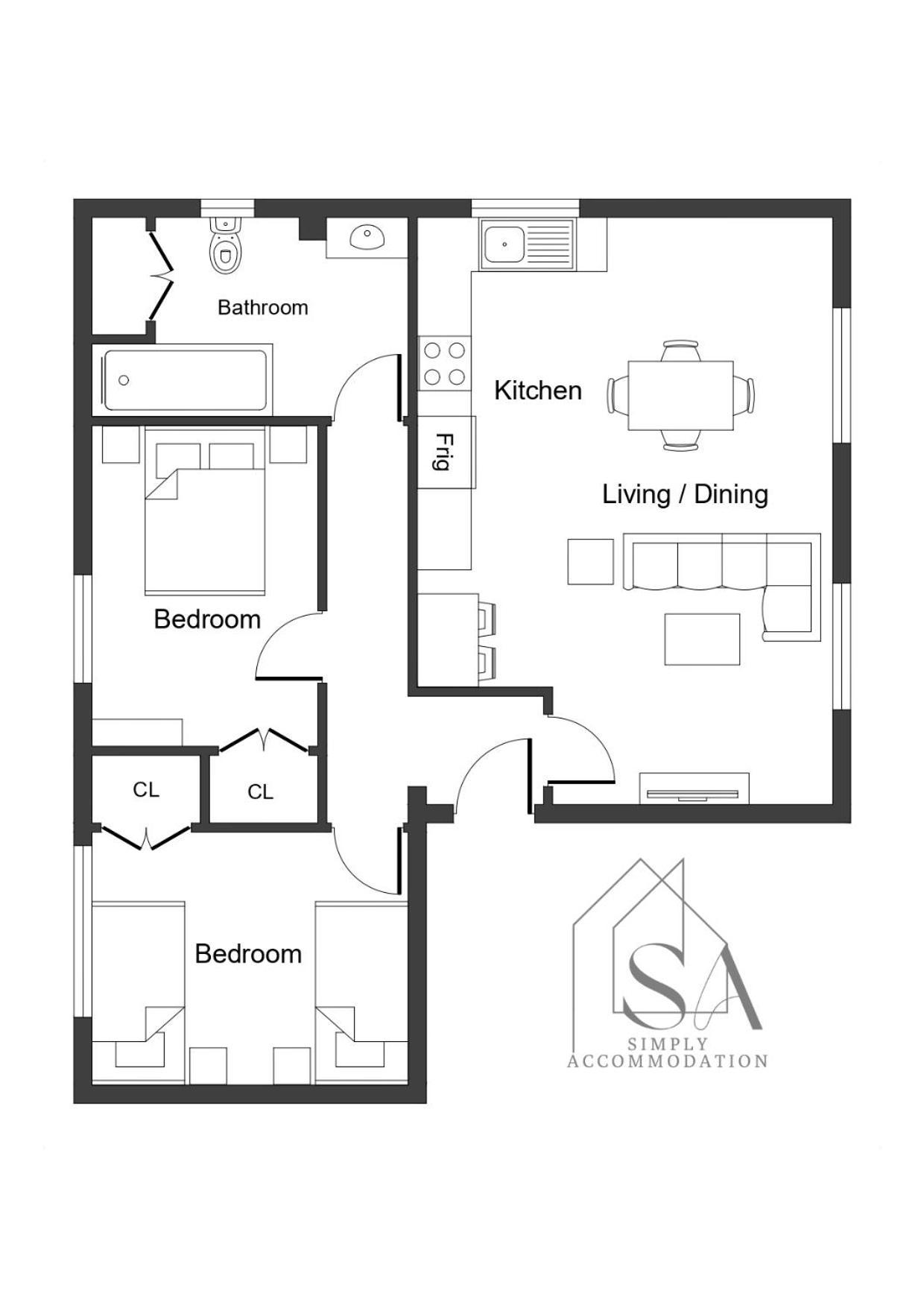 Bright 2Br Apartment - 2 Free Parking Spaces - Near Lgw Airport Crawley  Exterior foto